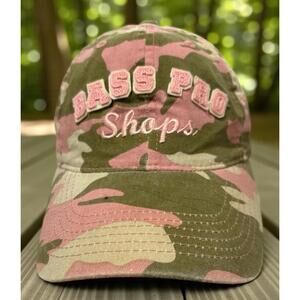 Bass Pro Shops Pink Camp Hat Cap Adjustable Strap See Description